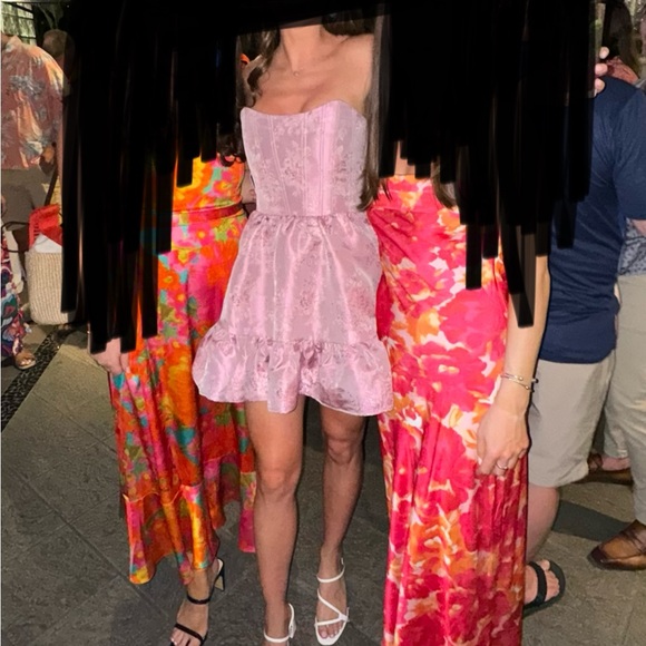 V. Chapman - The Ginny Dress in Orchid Haze Windsor - Picture 2 of 3